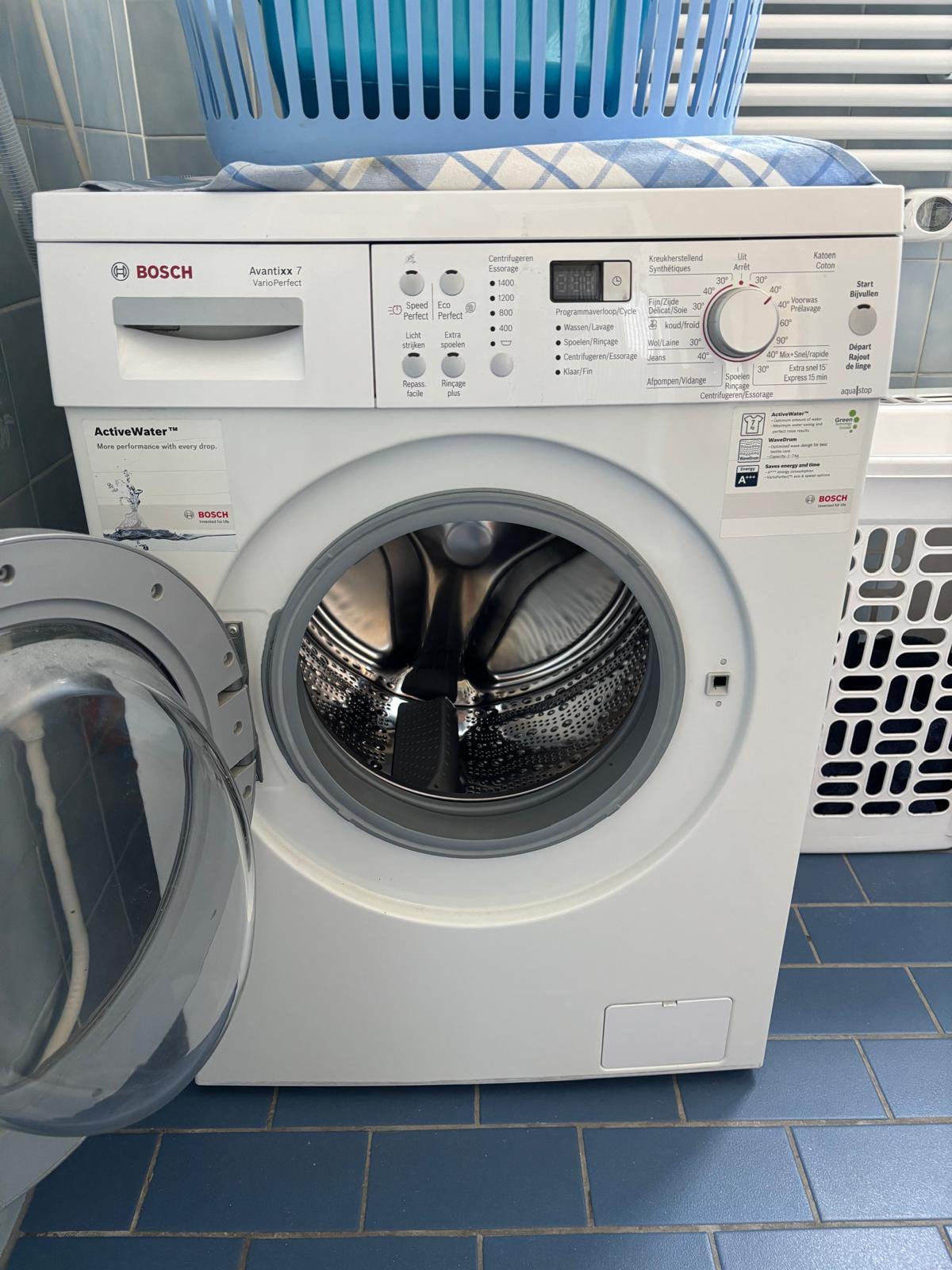 Bosch wasmachine, Ophalen, Gebruikt, Voorlader, Energieklasse A of zuiniger