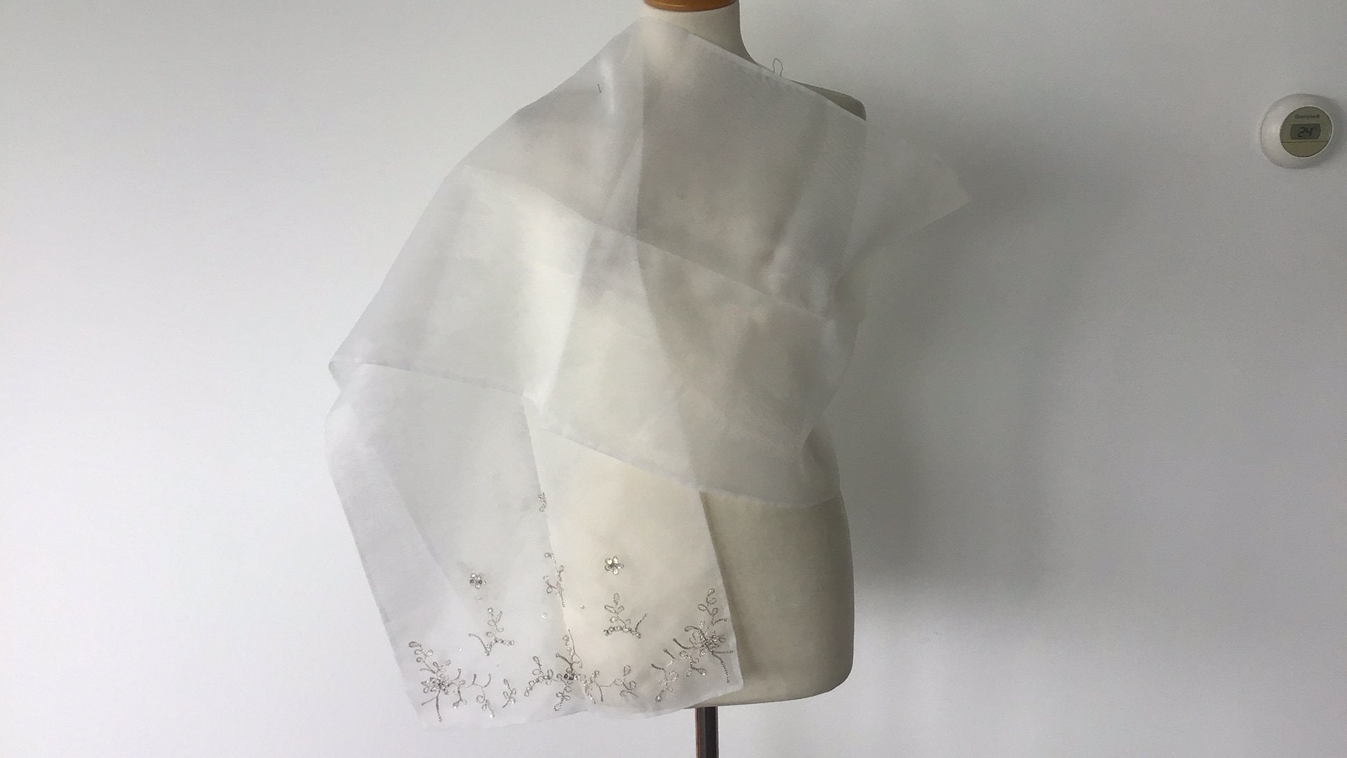 Witte bruids stola met wat bling bling, Overige typen, Wit, Maat 42/44 (L), Nieuw
