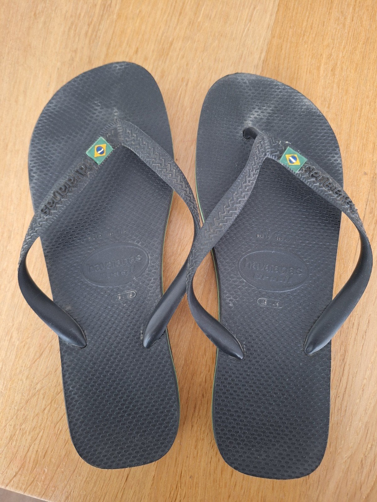 Havaianas slippers zwart met Braziliaanse vlag, Slippers, Zwart, Havaianas, Ophalen of Verzenden