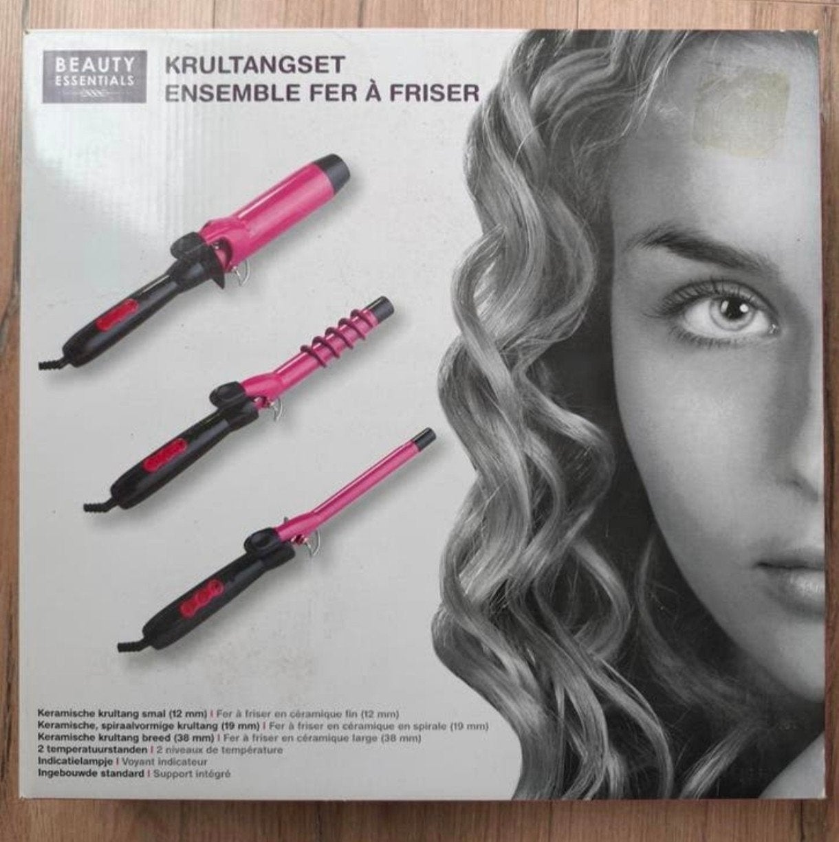 NIEUW in de doos krultangset, Ophalen of Verzenden, Nieuw, Krultang of Stijltang
