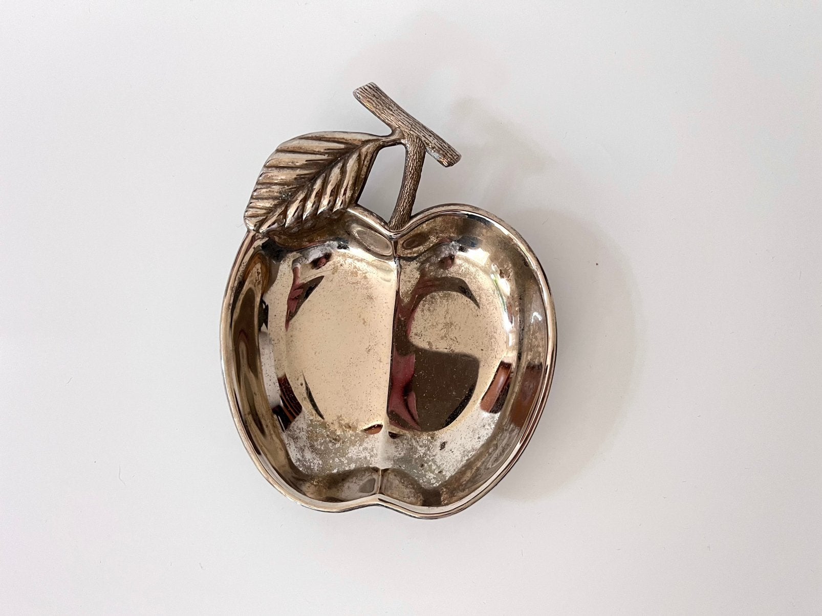 Vintage metalen appelschaaltje/vide poche, Ophalen of Verzenden