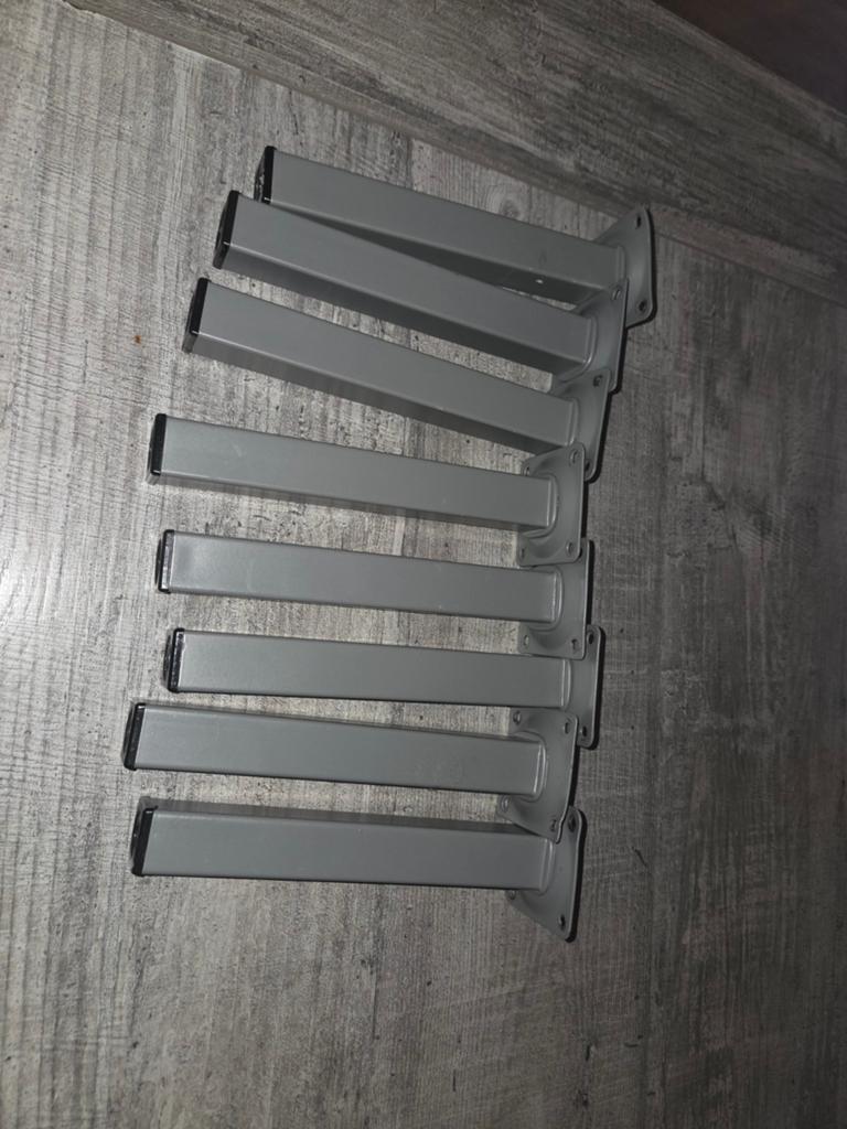 8 Meubelpoten 20 cm - Grijs, Ophalen of Verzenden, Gebruikt