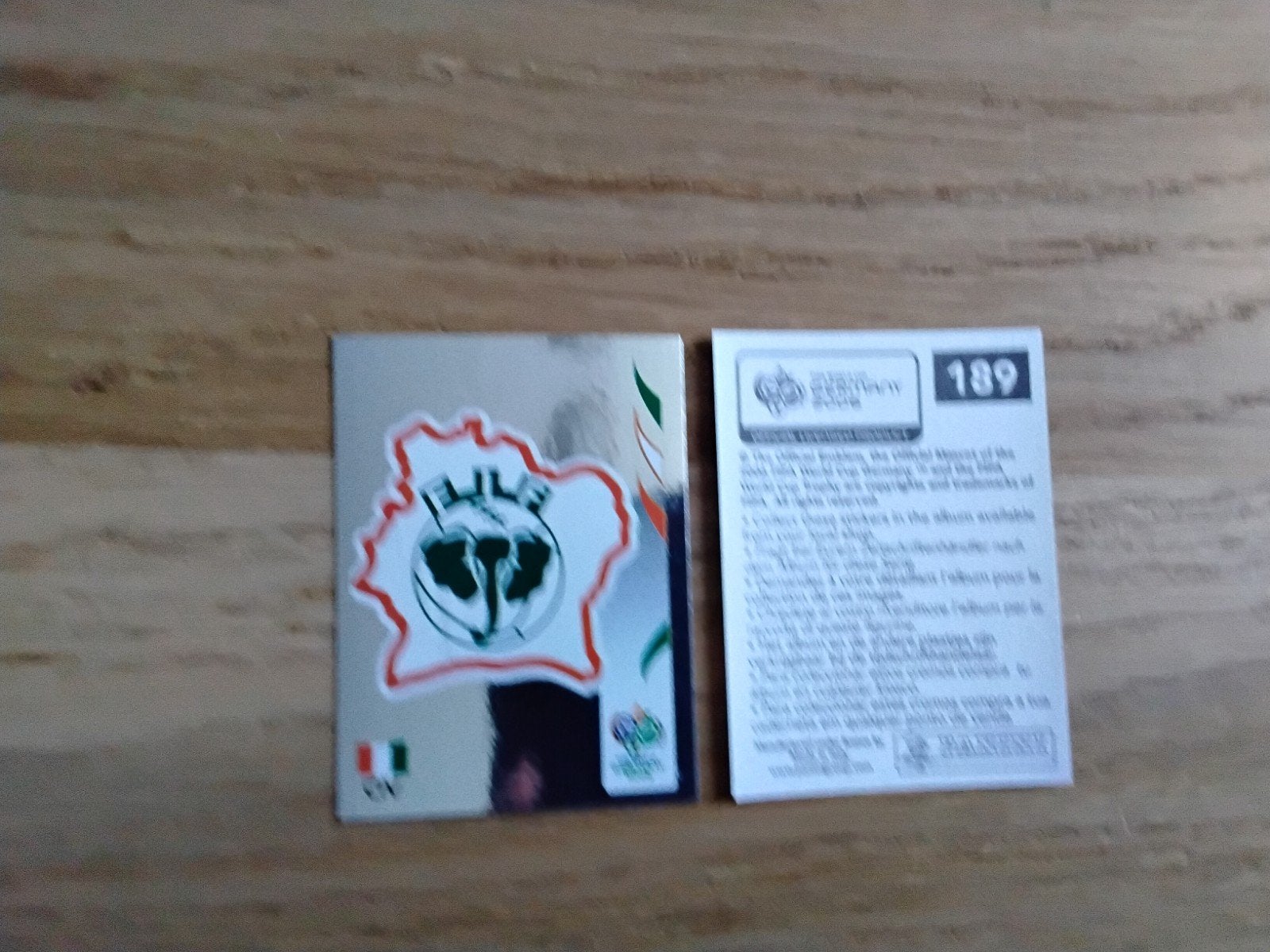 Panini sticker 2006 Logo Ivoorkust #189, Ophalen of Verzenden, Zo goed als nieuw, Poster, Plaatje of Sticker