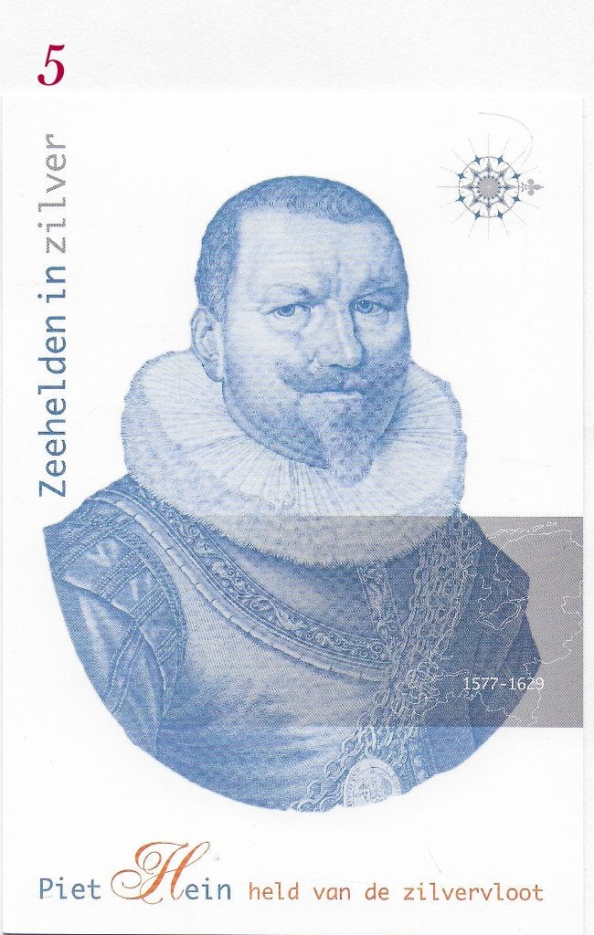 Ansichtkaart Zeeheld Piet Hein ( B3861), Ophalen of Verzenden, 1980 tot heden, Ongelopen
