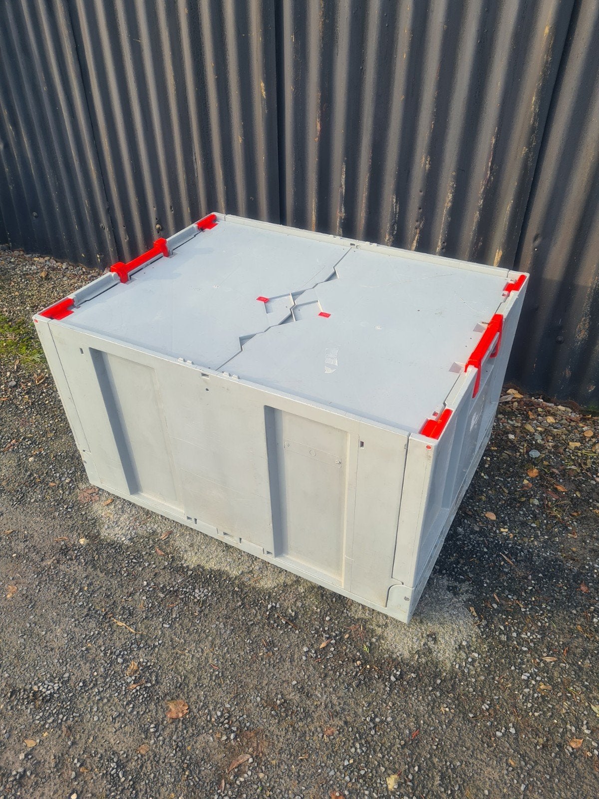 Opvouwbare kunststof bak met deksel, Ophalen, Opvouwbaar, 60 cm of meer, Bak of Kist