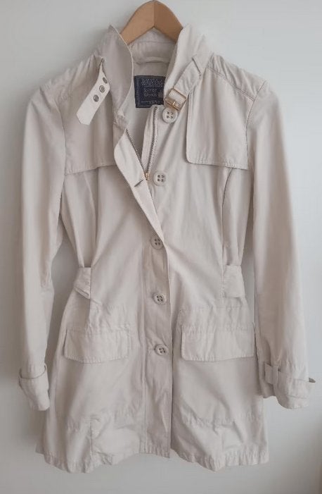 River Woods chique outdoor jas met capuchon in kraag, maat M, Verzenden, River Woods, Wit, Nieuw
