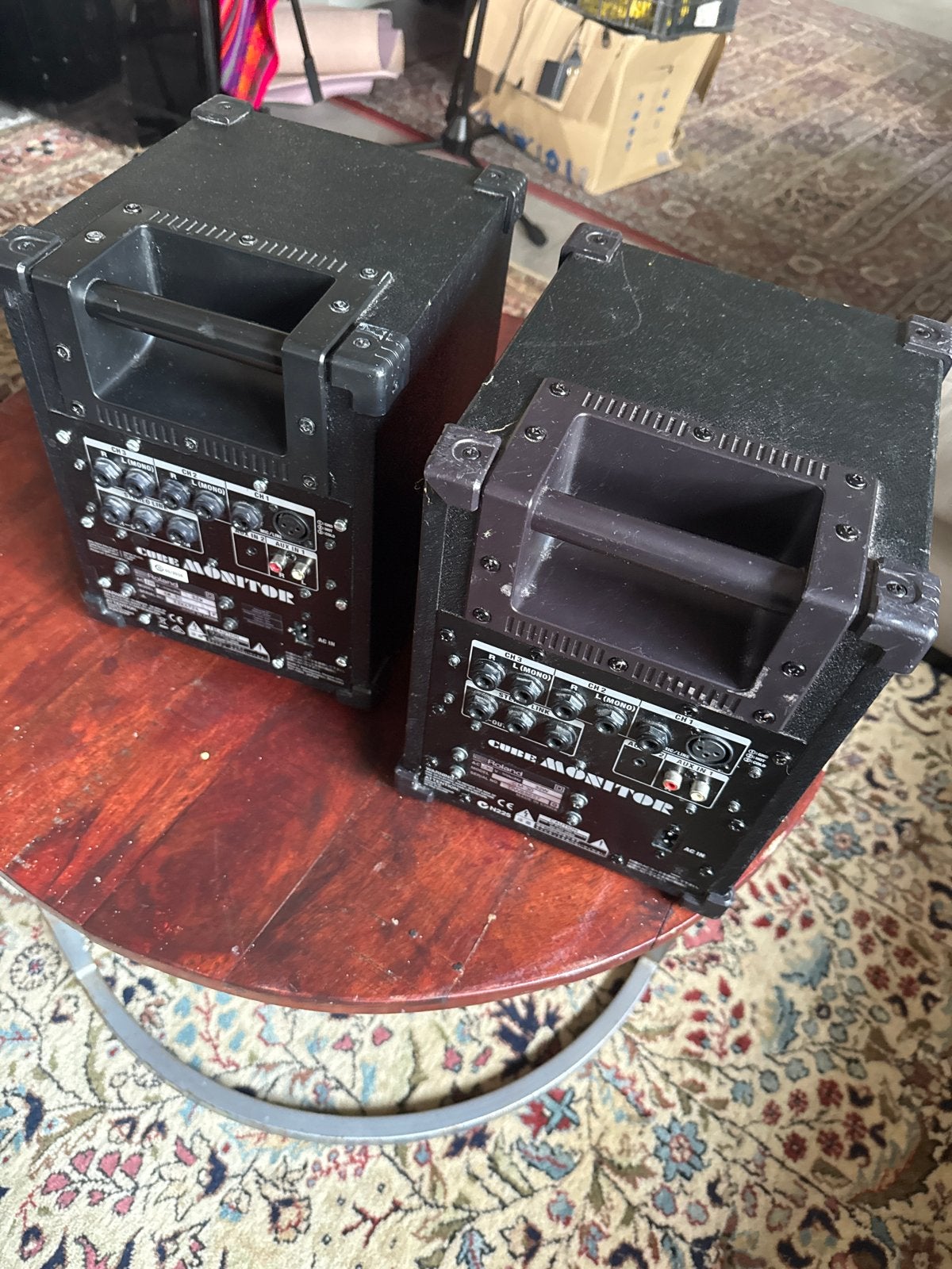 Roland Cube Monitor CM-30 *2X* Ideaal Stereopaar / Mini-PA.", Ophalen, Gebruikt, Minder dan 500 watt, Monitor(versterker)