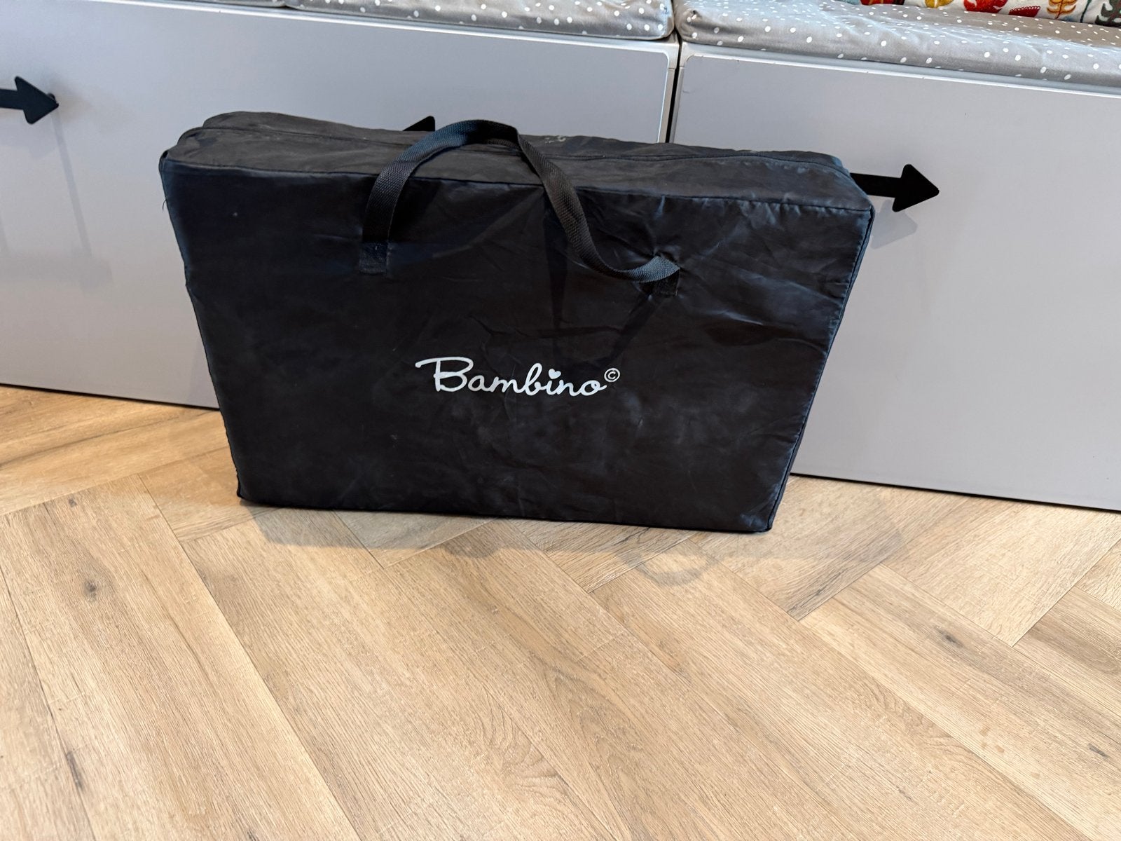 Bambino matras voor campingbedje, Ophalen, Zo goed als nieuw