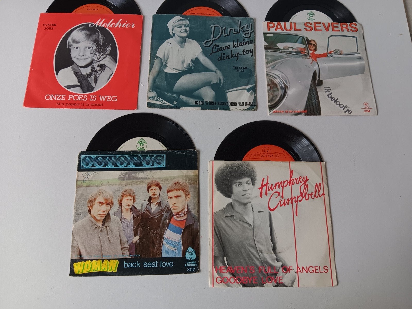 telstar singles, Ophalen of Verzenden, Gebruikt