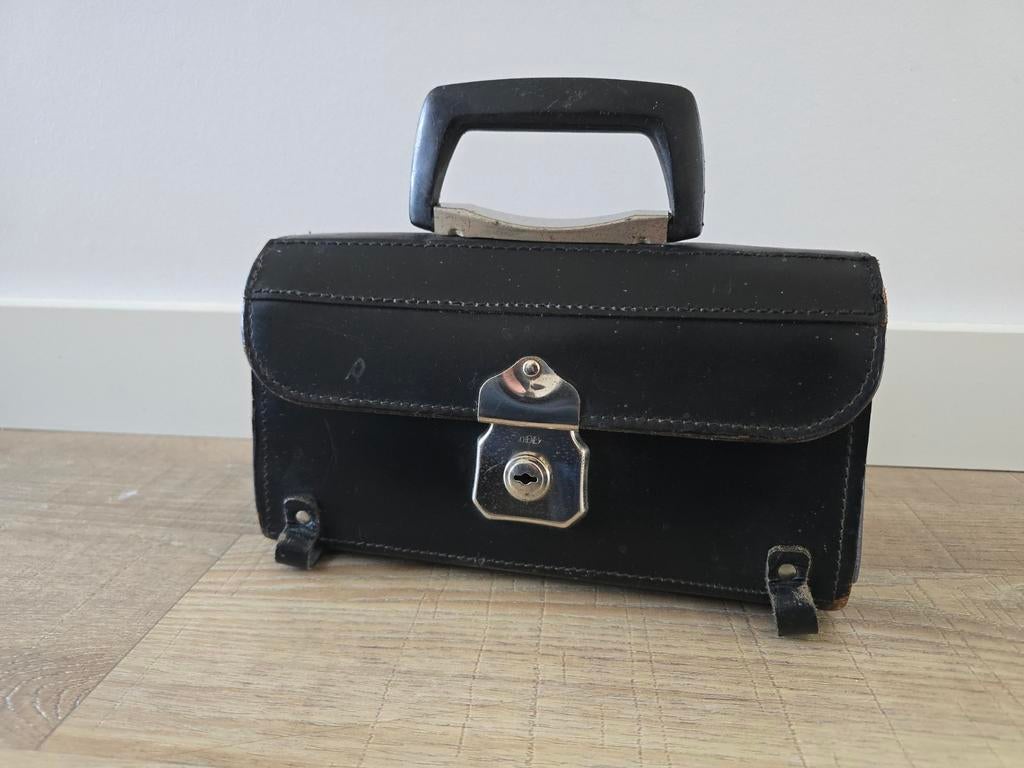 Prachtige antieke Engelse Cheney trein conducteurs tas €49, Ophalen of Verzenden
