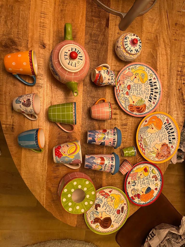 Blond servies compleet NIEUW, Ophalen of Verzenden, Nieuw, Aardewerk, Overige stijlen