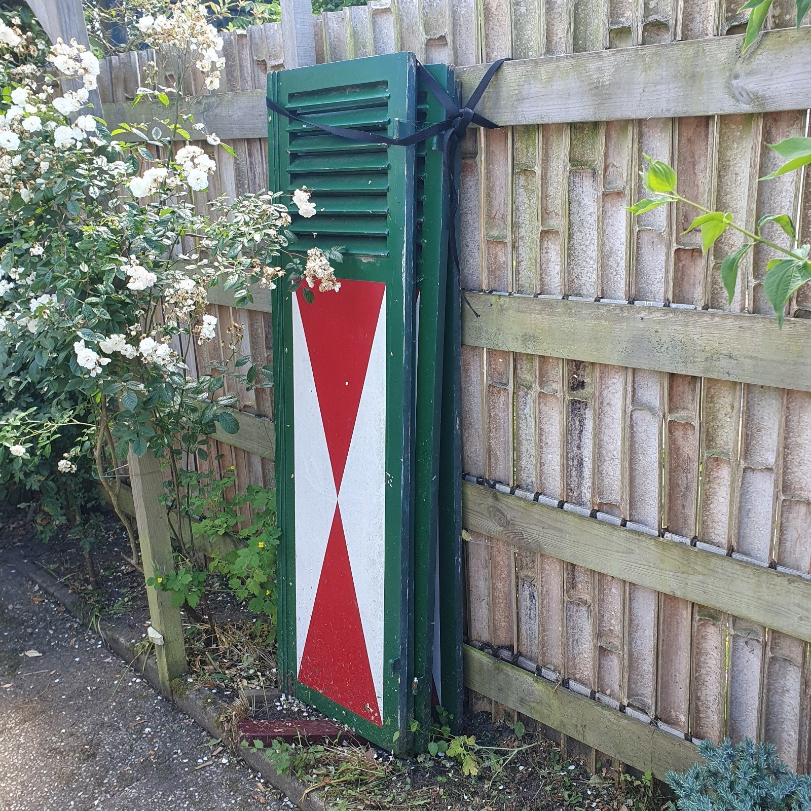 6x monumentaal houten luiken / shutters, Ophalen, Hout, Overige typen, Minder dan 200 cm