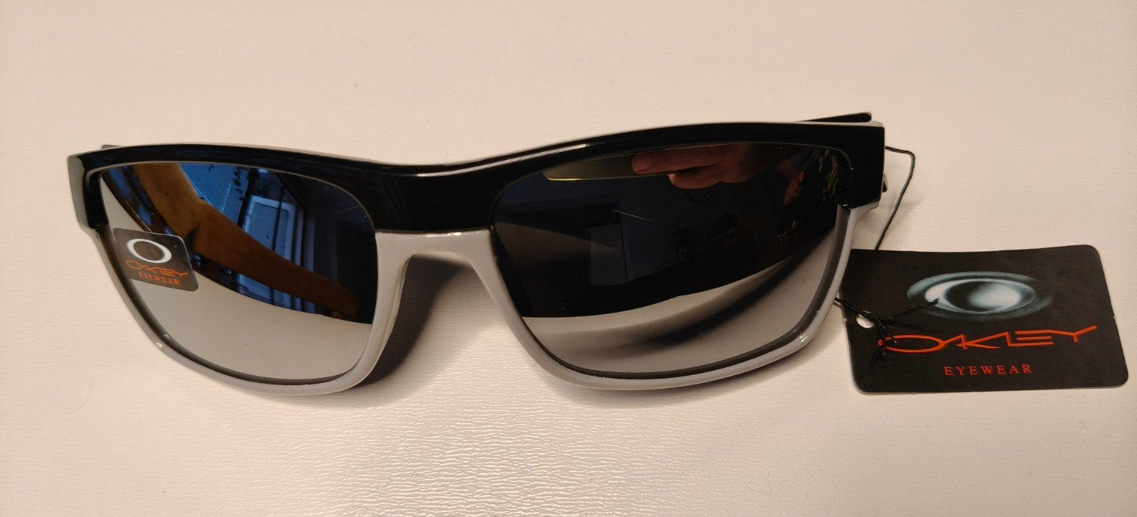 Nieuwe Oakley Two Face Zonnebril Grijs Zwart, Zonnebril, Zwart, Nieuw, Ophalen of Verzenden