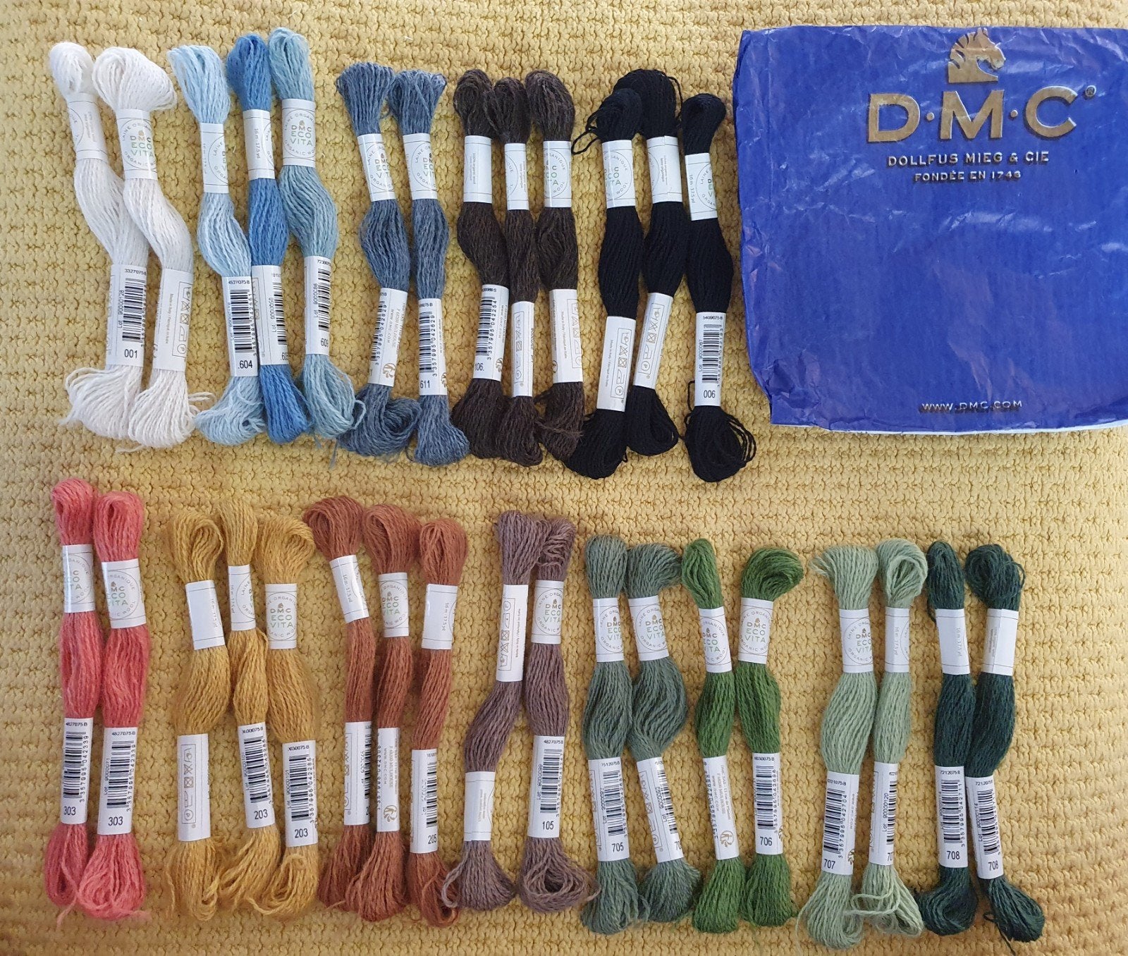 nieuw! DMC Eco Vito 31 strengen borduurwol, Verzenden, Nieuw, Borduurgaren of Zijde