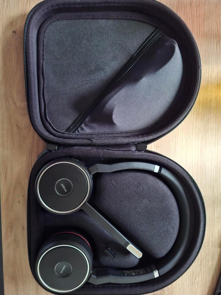 Jabra Evolve 75 – zo goed als nieuw, Computers en Software, Headsets, Zo goed als nieuw, On-ear, Draadloos, Gaming headset, Inklapbare microfoon
