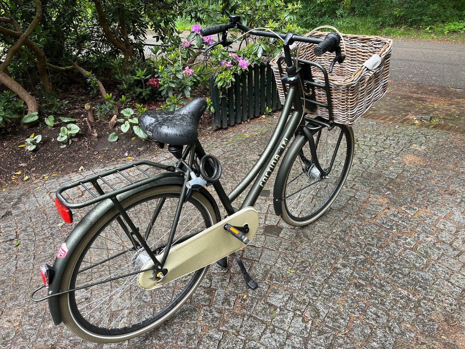 Cortina U4 Transport in donkergroen, framemaat ca. 55-56., Ophalen, 53 tot 56 cm, Versnellingen, Zo goed als nieuw