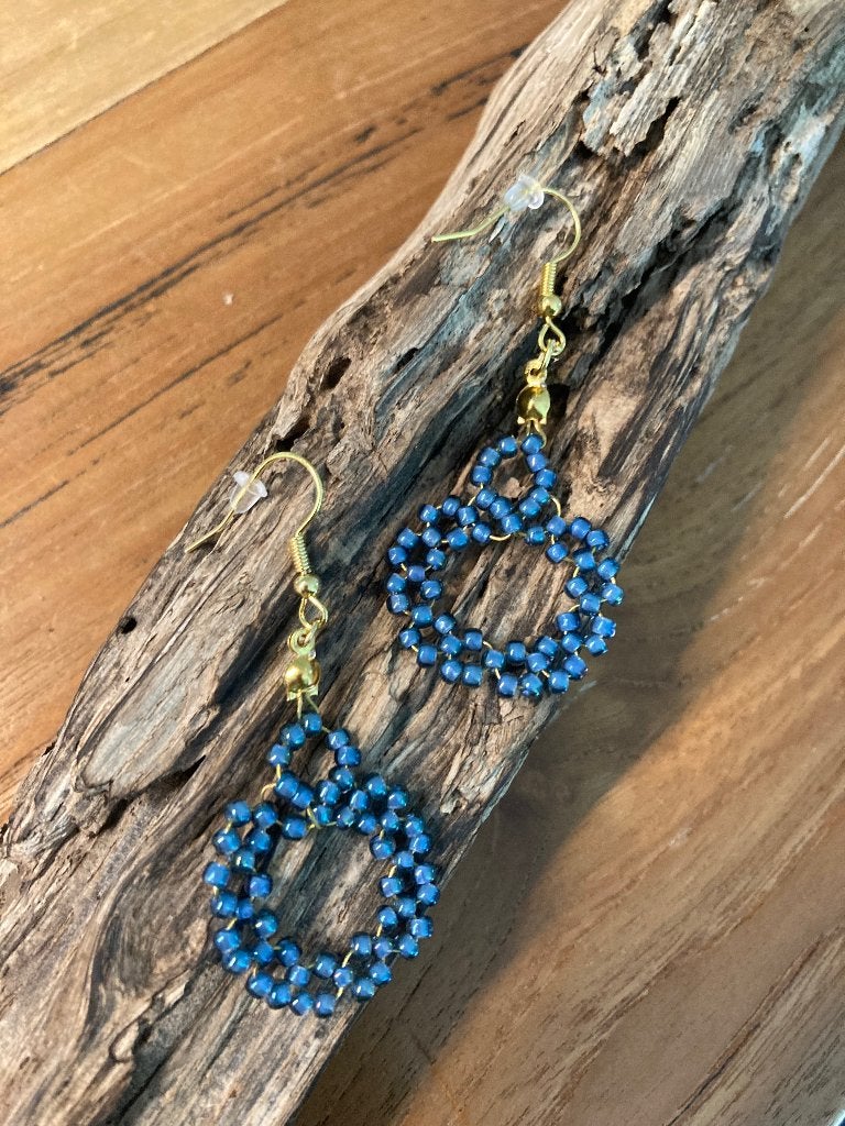 Oorbellen, Sieraden, Tassen en Uiterlijk, Oorbellen, Hangers, Blauw, Nieuw, Ophalen of Verzenden