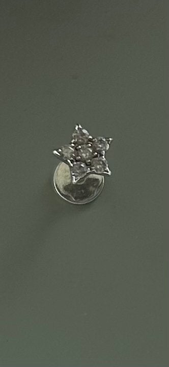 Persée diamanten oor piercing 18krt witgoud, Ophalen of Verzenden, Zo goed als nieuw, Goud, Oor- of Traguspiercing