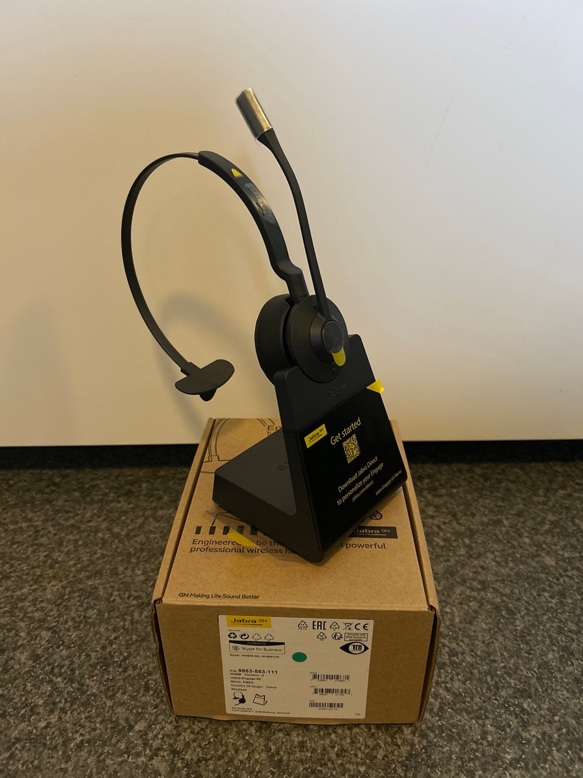 Jabra Engage 65 Professionele Draadloze Headset, Ophalen, Nieuw, Snoer of kabel, Universeel