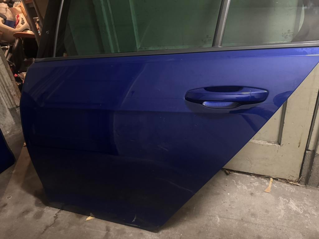 Vw golf 7 7.5 R orgineel deur compleet ld5k Lapiz Blue, Ophalen, Gebruikt, Achter, Volkswagen