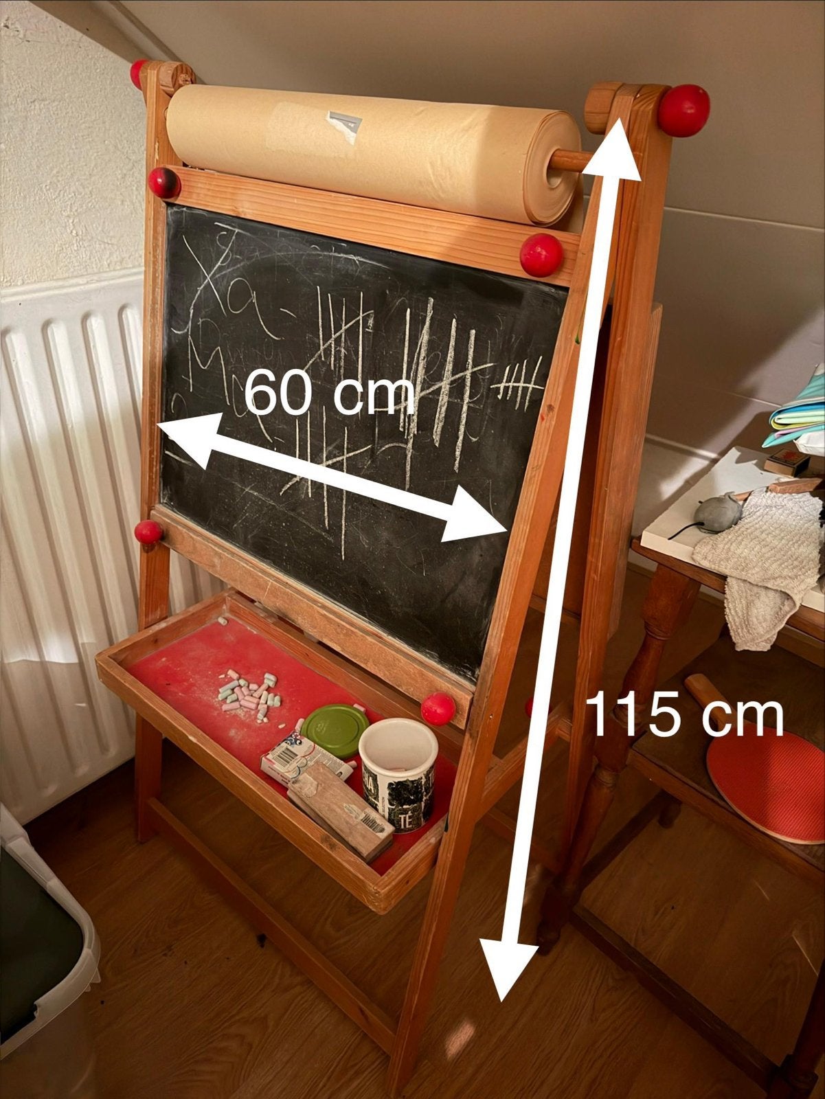 Ikea houten krijt en teken bord, Ophalen of Verzenden