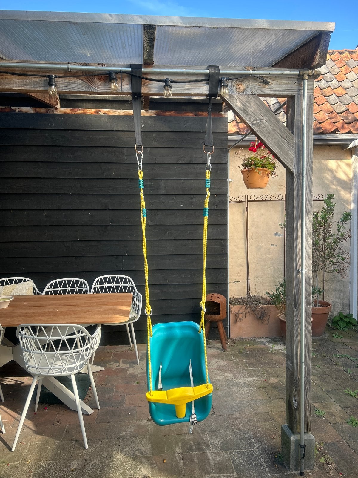 Baby schommel met ophangbanden, Ophalen, Gebruikt, Schommel
