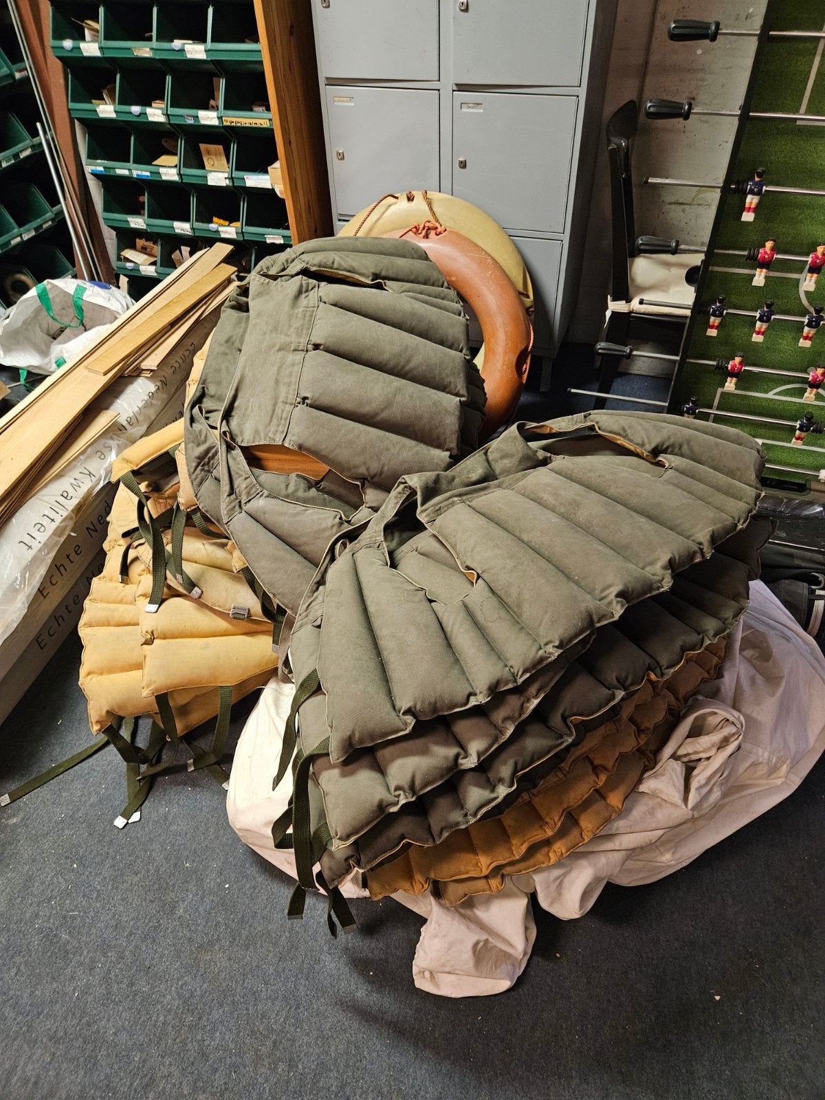 Militair kapok zwemvest, oude model (Egger, model 1965), Ophalen, Landmacht, Amerika