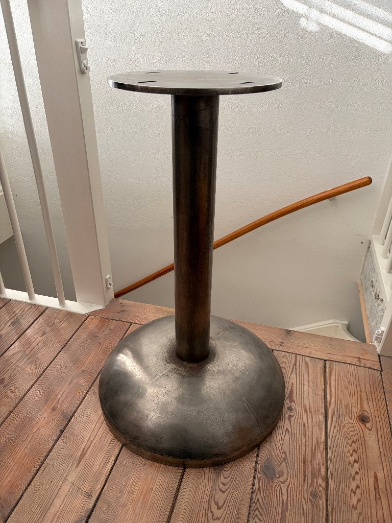 Ronde tafelpoot metaal 50, Huis en Inrichting, Tafelonderdelen, Ophalen, Tafelpoot, Minder dan 50 cm, Gebruikt