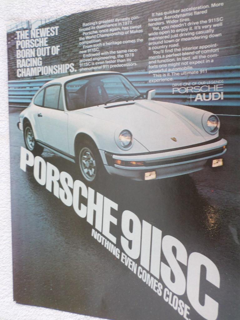 Porsche 911 SC Advertentie A, Ophalen of Verzenden, Zo goed als nieuw, Porsche