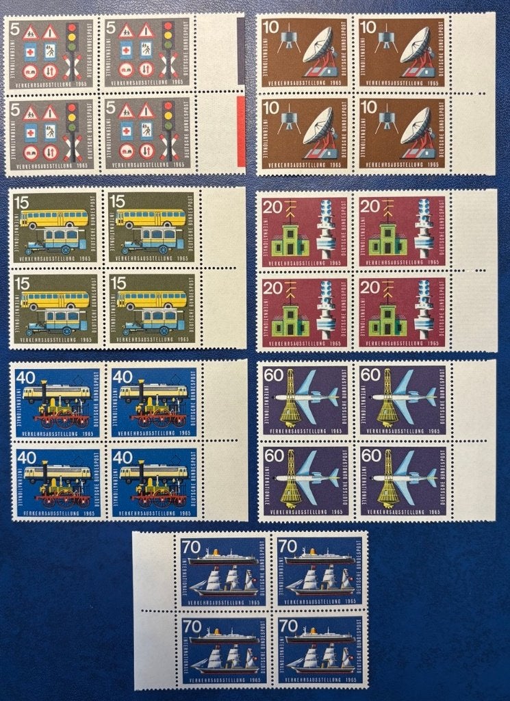 1965 DUITSLAND Intern. Verkeerstentoonstelling BLOKJES MNH, Verzenden, BRD, Postfris
