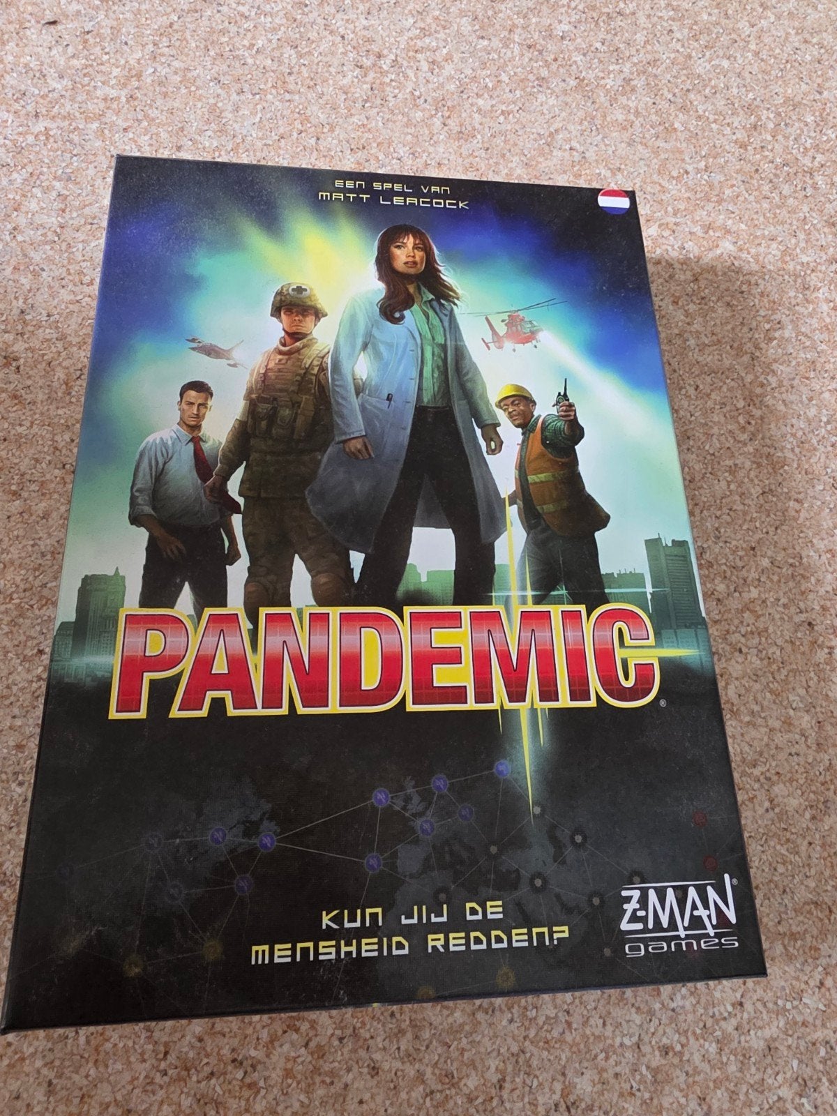 Pandemic Bordspel - Red de Mensheid van Z-Man Games, Een of twee spelers, Ophalen of Verzenden, Zo goed als nieuw, Z-Man Games