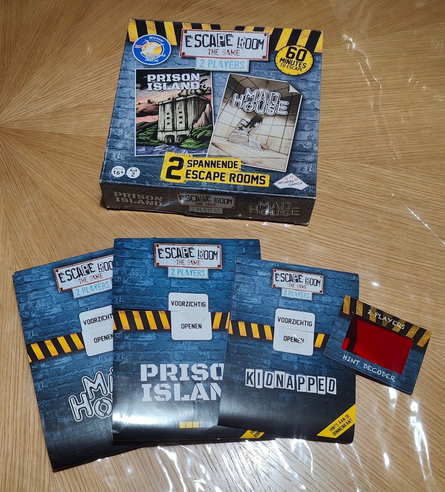 Escape Room The Game - 2 spannende escape rooms, Een of twee spelers, Ophalen of Verzenden, Gebruikt, Identity Games