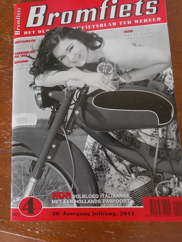 Oude bromfiets bladen zien er aks nieuw uit, Verzenden, Gebruikt