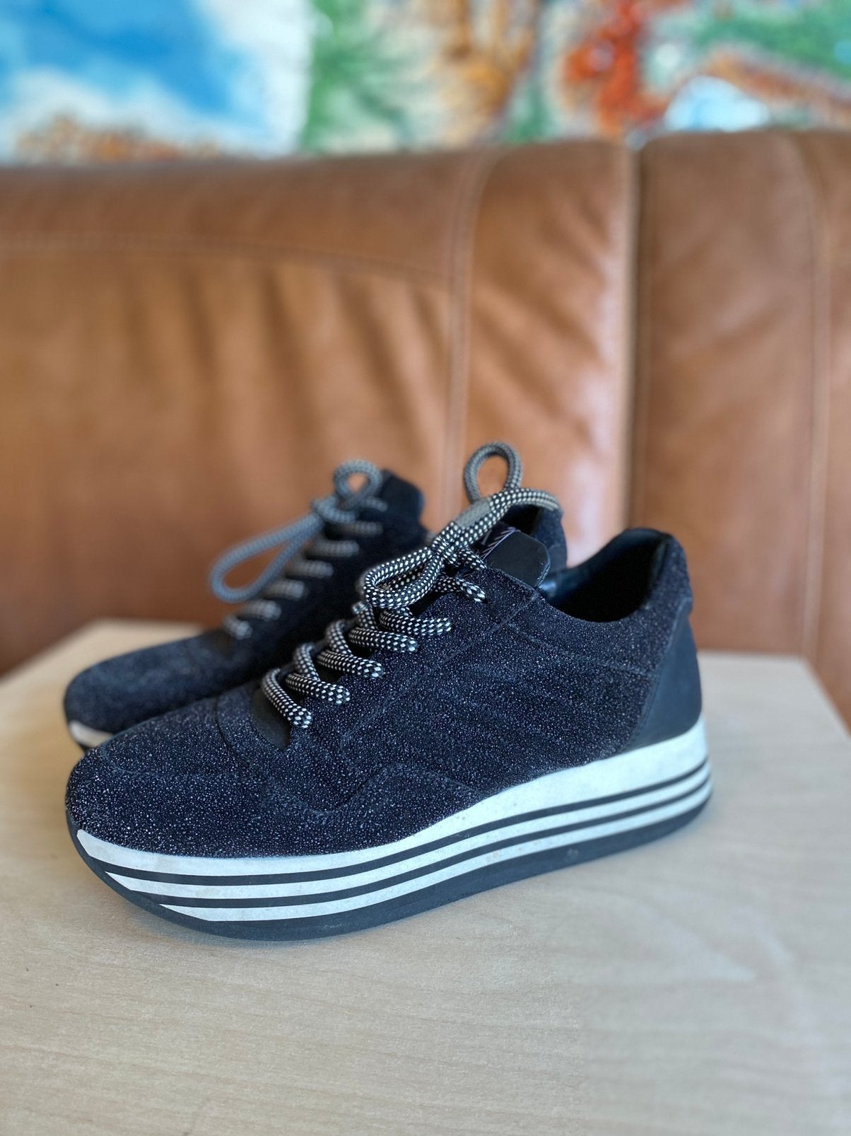 Via vai zwarte platform sneakers maat 38, Kleding | Dames, Schoenen, Zwart, Ophalen of Verzenden, Sneakers of Gympen, Zo goed als nieuw