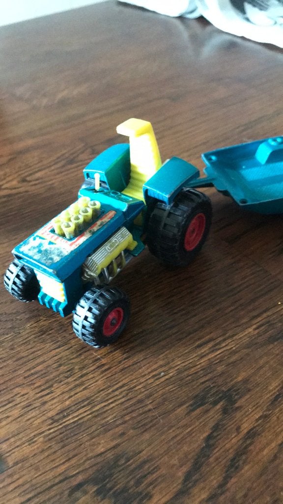 Matchbox trekker met aanhanger jaren 70, Ophalen of Verzenden, Gebruikt