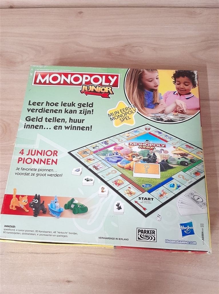 Monopoly Junior - mijn eerste monopoly - s5281, Verzenden, Zo goed als nieuw