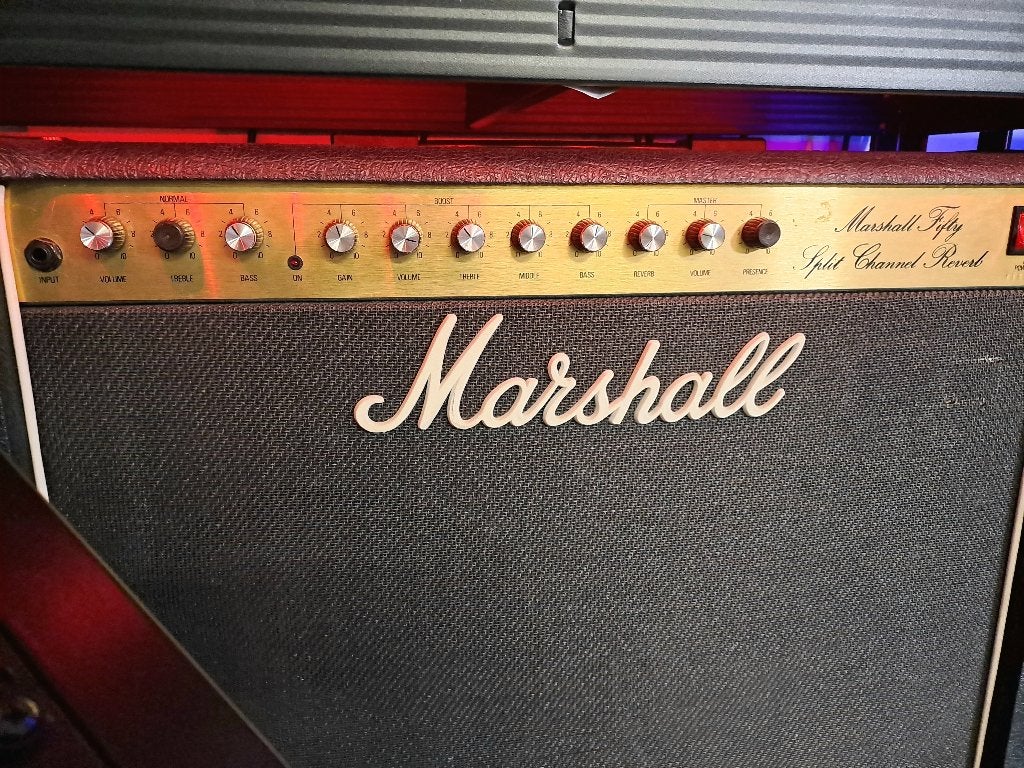 Marshall Split Channel Reverb, Ophalen, Gebruikt, Gitaar, 50 tot 100 watt