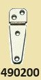490200 (B) Scharnier RVS - lang 103 mm - breed 32 mm. € 3,95, Watersport en Boten, Ophalen of Verzenden, Nieuw, Overige typen