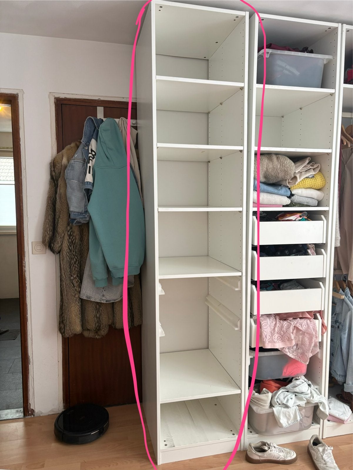 IKEA Pax Kast 50 cm breed 236 hoog - Gebruikt, Ophalen, Met plank(en), Gebruikt, 200 cm of meer