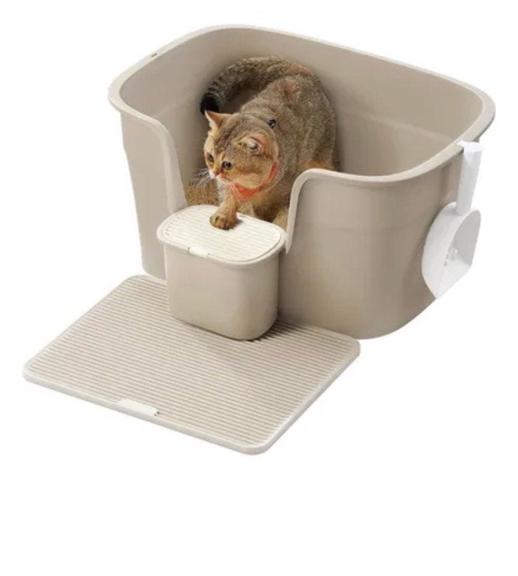 Kattenbak met zijpaneel, Dieren en Toebehoren, Ophalen of Verzenden, Nieuw, Open