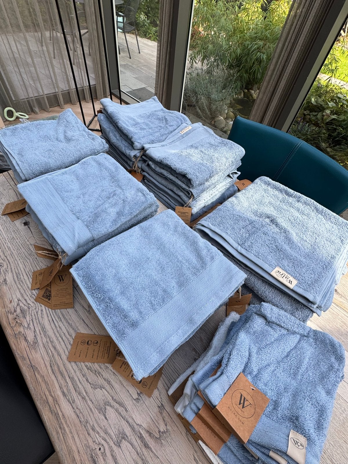 Walra Handdoeken Set - Nieuw met kaartjes, Ophalen, Blauw, Overige merken, Handdoek