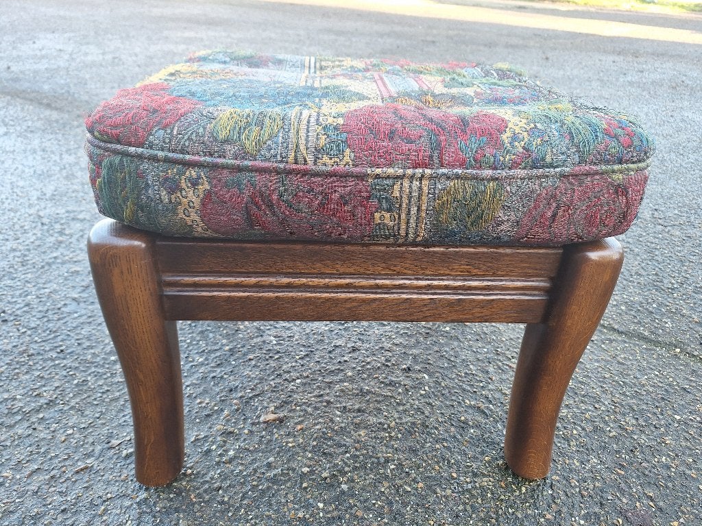 Eiken voetenbankje, Ophalen, Gebruikt, Eikenhout, 50 tot 75 cm