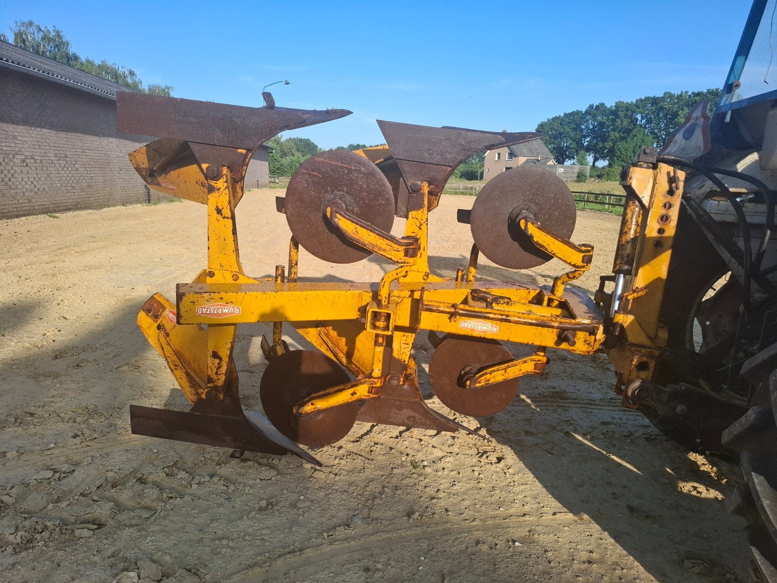 Rumptstad 2 schaar wentelploeg, Ophalen, Grondbewerking