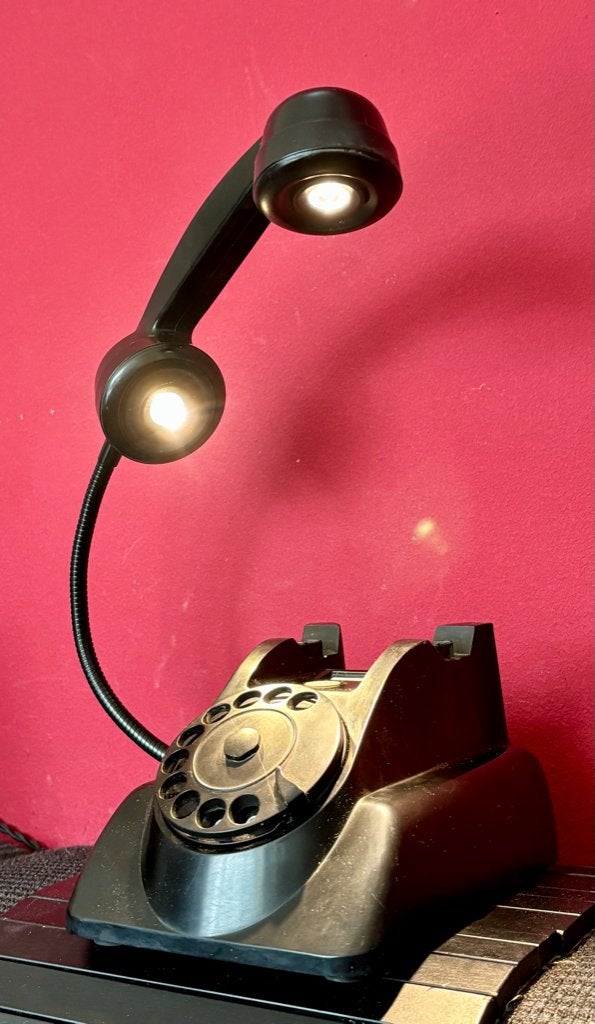 tafellamp “Heemaf 1955”, Gebruikt, Vintage, Met schakelaar, 30 cm