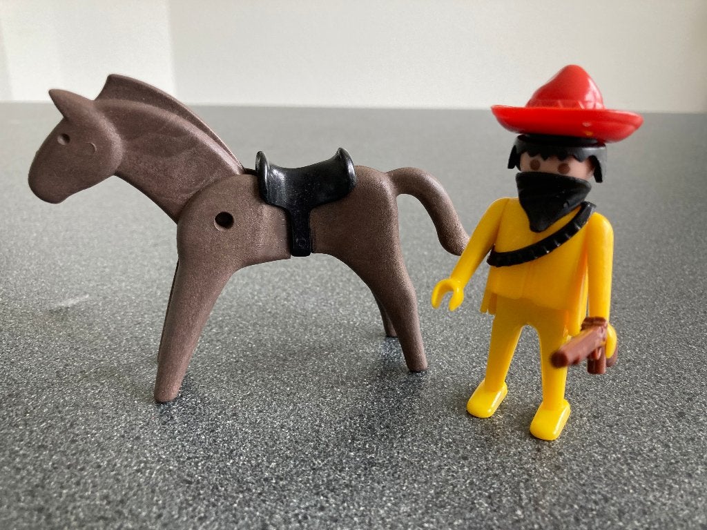 Playmobil 3343 Mexicaanse bandiet paard geweer, Ophalen of Verzenden, Zo goed als nieuw, Complete set