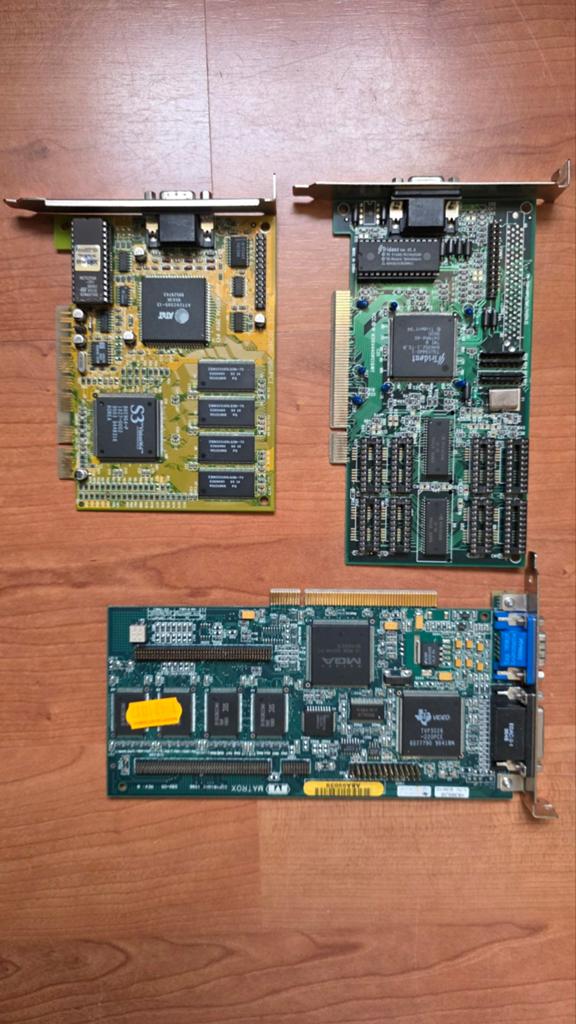 Vintage PCI VGA kaarten (Matrox, Trident, S3), Ophalen of Verzenden, VGA