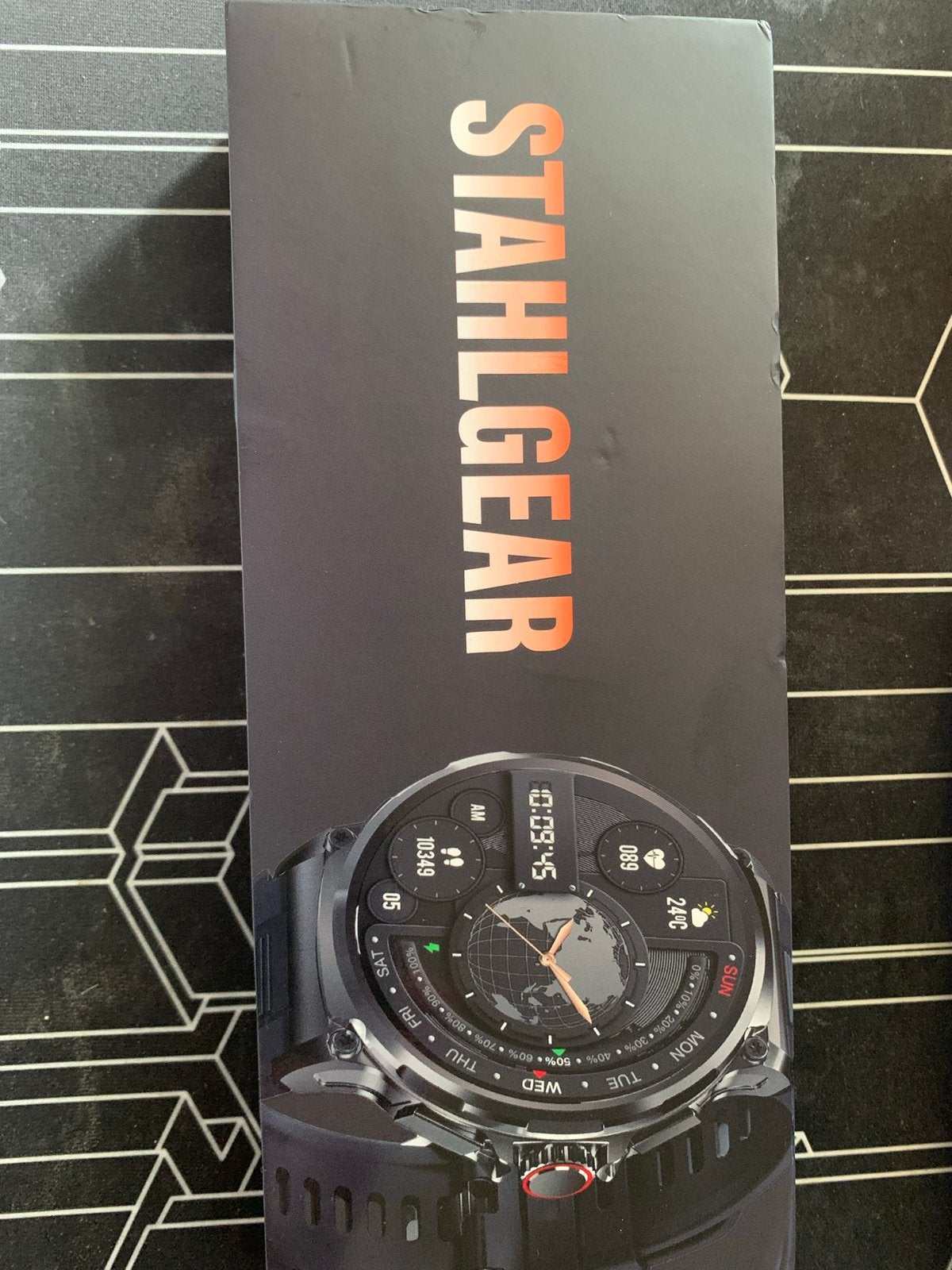 Stahlgear Zeus Smartwatch - Lange Batterijduur & Waterdicht, Sieraden, Tassen en Uiterlijk, Zwart, Ophalen of Verzenden, Zo goed als nieuw
