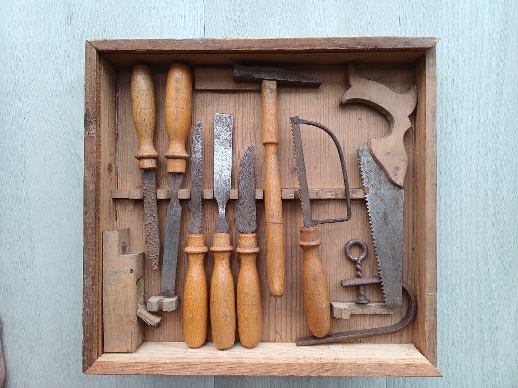 Antiek timmergereedschap kinderen - ca.1930, Ophalen of Verzenden