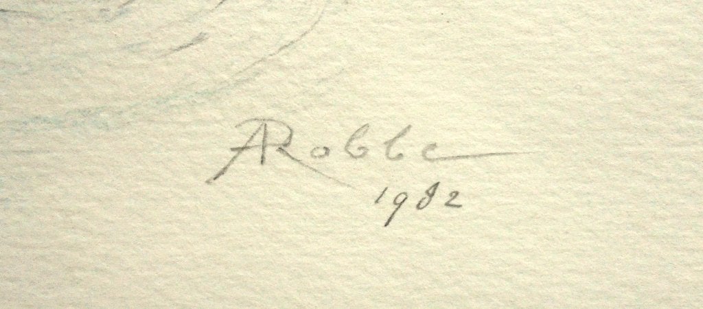 Albert Robbe.1943.Moeder met kind.Surrealisme.Prachtig kleur, Ophalen of Verzenden