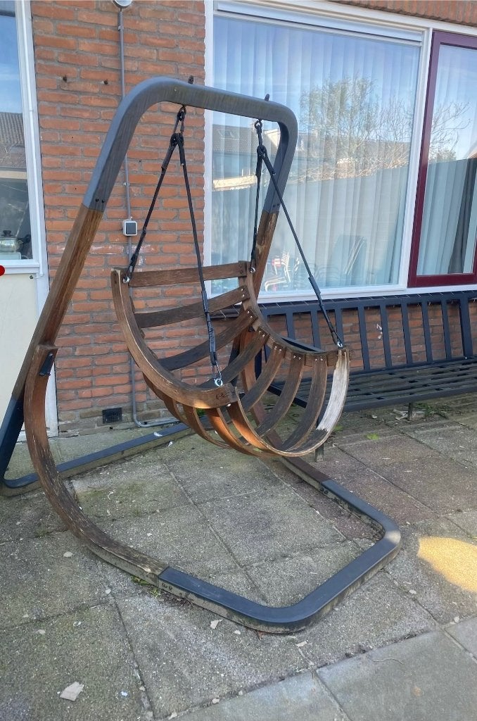 Hangstoel/ schommelstoel, Ophalen, Gebruikt, Hout